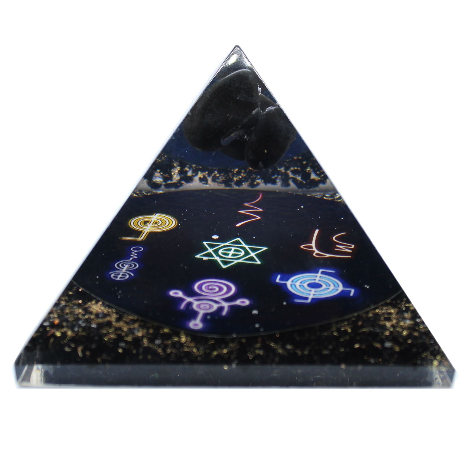 Orgonitová pyramida Midnight Reiki