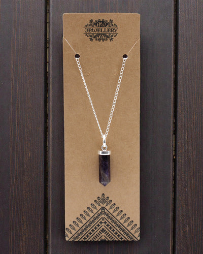 Amethyst Point – Klasyczny Wisior Punktowy z Ametystu