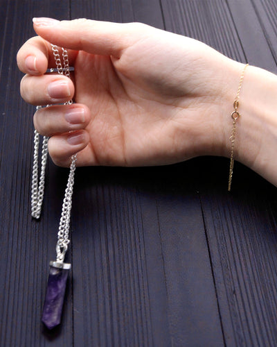 Obsidian Point – Klasyczny Wisior Punktowy z Czarnego Agatu