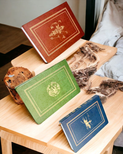 Vintage hnědý zápisník s ozdobným obalem ve stylu retro – Zápisník průzkumníka – Hnědý, Vintage