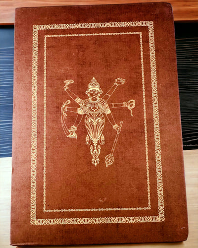 Vintage hnědý zápisník s ozdobným obalem ve stylu retro – Zápisník průzkumníka – Hnědý, Vintage