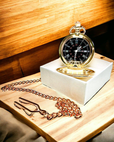 Kapesní hodinky v klasickém stylu – Růžové zlato, Vintage elegance