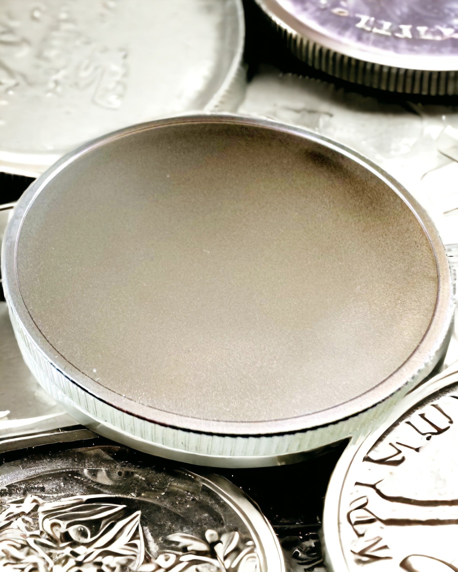 Prázdná Výzvová Mince s Možností Personalizace Gravírováním – Sběratelská, 40mm, tři modely