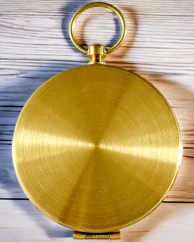 Vodotěsný Mosazný Kompas se Svítícím Efektem - Nezbytnost pro Pěší Turistiku a Kempování, personalizace gravírováním