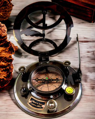 Antický prémiový navigační kompas s možností gravírování – ručně vyrobený