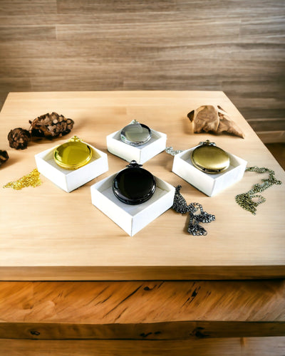 Kapesní hodinky ve vintage stylu s možností personalizace - kartáčované zlato