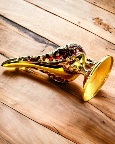 Magická lampa Aladina s možností gravírování - Varianta Bordová, propletená se zlatou