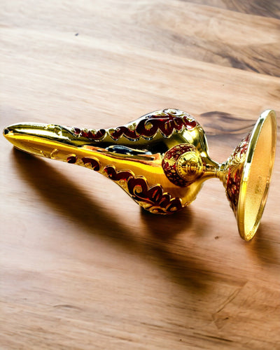 Magická lampa Aladina s možností gravírování - Varianta Bordová, propletená se zlatou