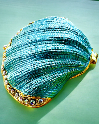 Skarbiec Wspomnień Muszelka - Schránka na šperky s možností personalizace gravírováním, dárek