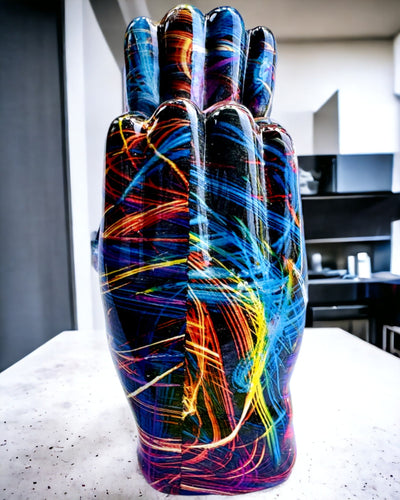 Kaleidoskop Srdce – Ručně Vyrobená Ozdoba z Pryskyřice s Možností Gravírování