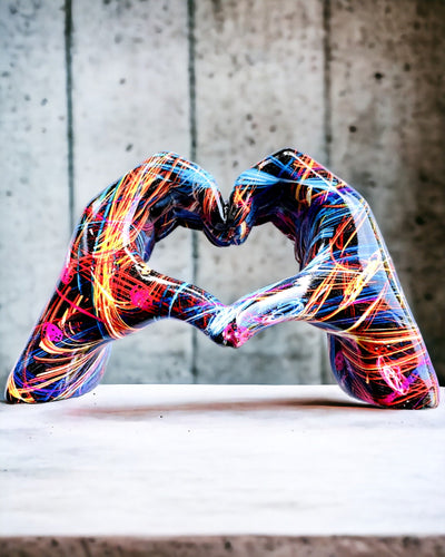 Kaleidoskop Srdce – Ručně Vyrobená Ozdoba z Pryskyřice s Možností Gravírování