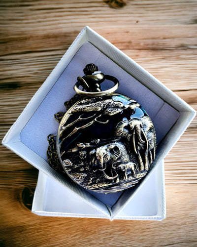 Kapesní hodinky "Vintage Explorer" s možností gravírování