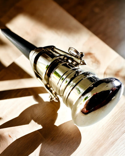 HŮLKA NA CHOZENÍ S DRŽADLEM S FUNKCÍ DALEKOHLEDU – ELEGANTNÍ A MODERNÍ, 95 CM - kapitánský "Navigator's Crest"