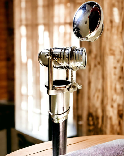 HŮLKA NA CHOZENÍ S DRŽADLEM S FUNKCÍ DALEKOHLEDU – ELEGANTNÍ A MODERNÍ, 95 CM - kapitánský "Navigator's Crest"