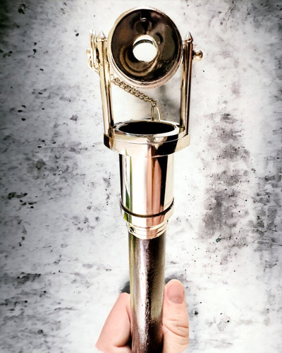 HŮLKA NA CHOZENÍ S DRŽADLEM S FUNKCÍ DALEKOHLEDU – ELEGANTNÍ A MODERNÍ, 95 CM - kapitánský "Navigator's Crest"