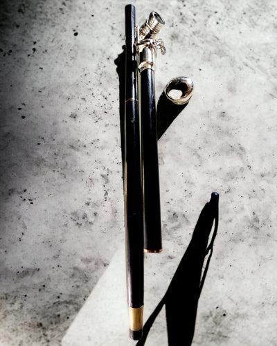 HŮLKA NA CHOZENÍ S DRŽADLEM S FUNKCÍ DALEKOHLEDU – ELEGANTNÍ A MODERNÍ, 95 CM - kapitánský "Navigator's Crest"