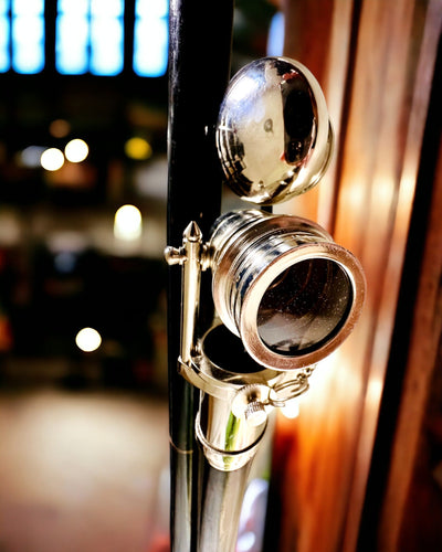 HŮLKA NA CHOZENÍ S DRŽADLEM S FUNKCÍ DALEKOHLEDU – ELEGANTNÍ A MODERNÍ, 95 CM - kapitánský "Navigator's Crest"