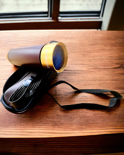 Monokulární Dalekohled „Explorer“ 25×30 – Přenosný, Skládací Ruční Teleskop s Možností Gravírování