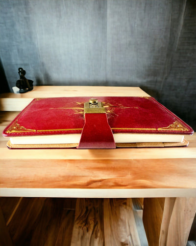 Prémiový zápisník s číselným zámkem A5 - Vintage styl s kompasem, japonský design, papírenské zboží pro studenty a podnikání. Personalizace gravírováním