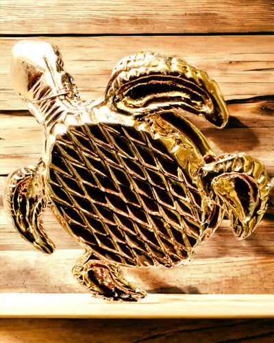 Skrinka "Želví rodinka" - barva oranžová, personalizace gravírováním