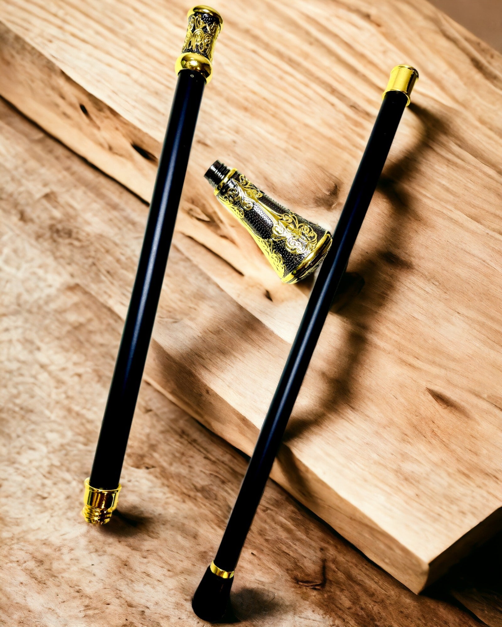 Luxusová hůlka se zlatou rukojetí ve tvaru květu – elegantní a módní, 93 cm