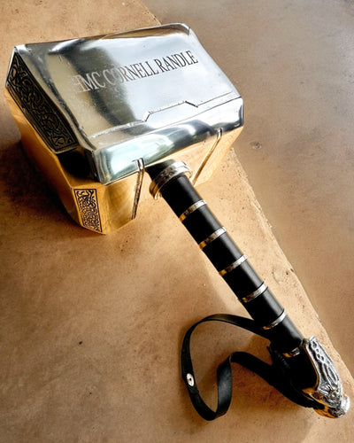 Mlátek Thora "Chief" - Ručně vyrobený řemeslný mlátek, personalizace gravírováním jako dárek