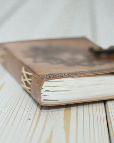 Sylva Spirit – Skórzany Notatnik Greenman z Metalowym Zapięciem