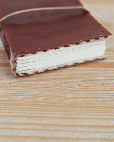 Liber Mentis – Skórzany Notatnik Księga Myśli z Owijanym Paskiem