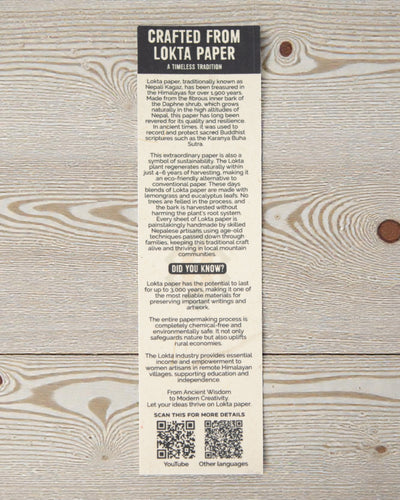 Velký zápisník Lokta Inspirace – Skutečný život se děje mimo internet (45 listů, 21 x 15 cm)