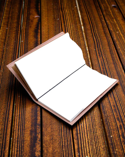 Ručně vyrobený kožený zápisník Pravé pouto – Praví přátelé (80 stran)