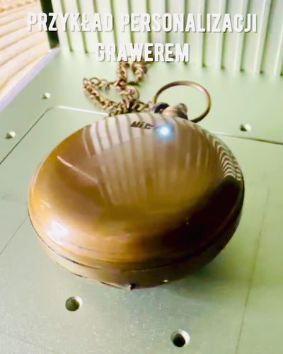 Kompas Nawigacyjny Podróżnika z grawerem, personalizacja – Rękodzieło Indyjskich Rzemieślników