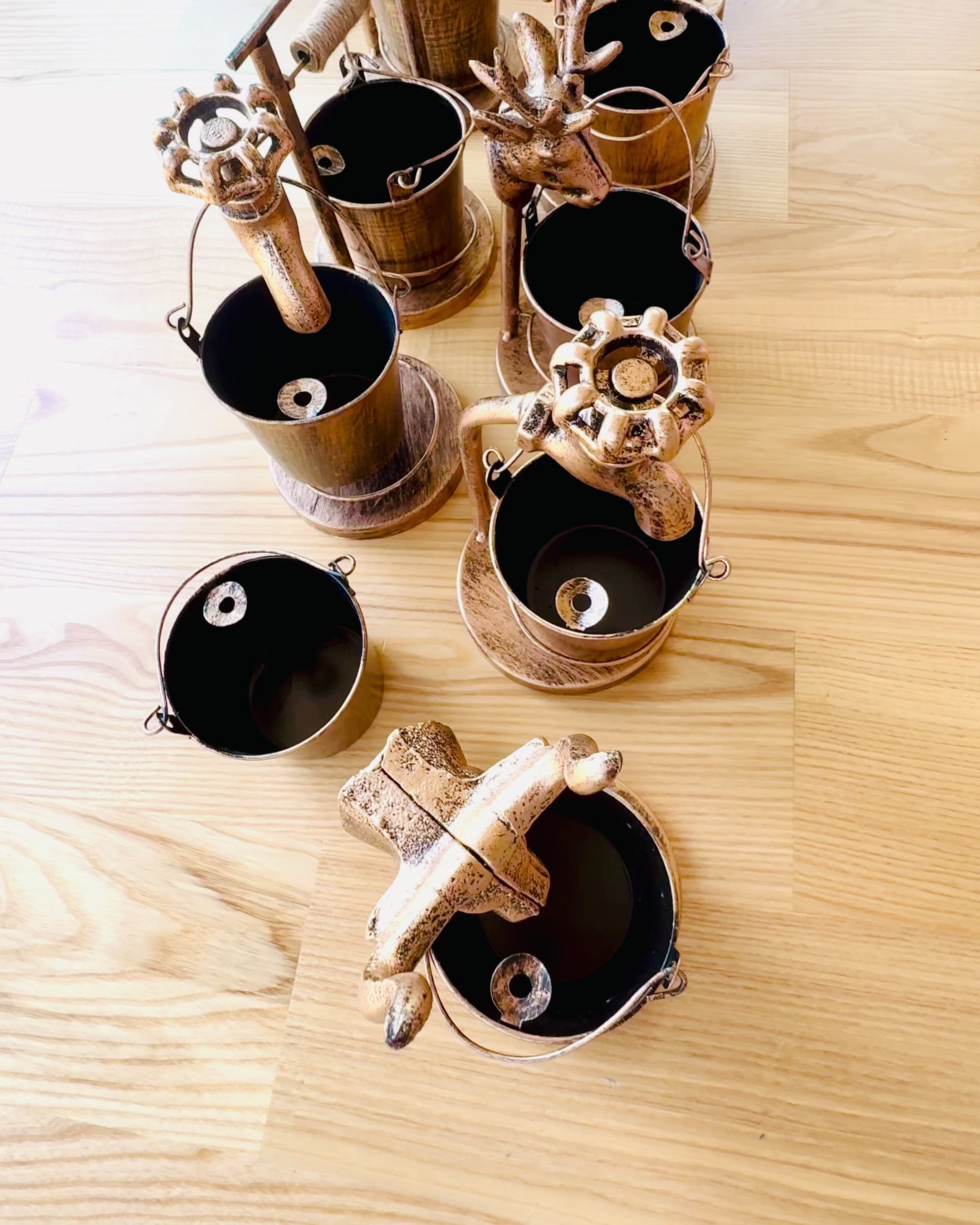 Stylový kovový popelník "Rustic Charm" 19-23 cm výška, 8 variant na výběr, gravírování na přání