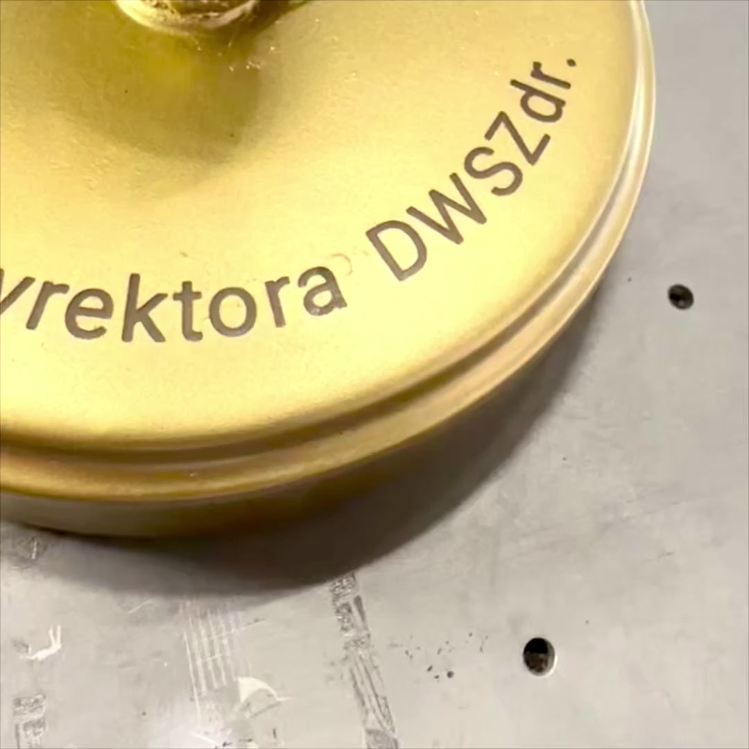 Zlatá hůl Eskulapa 30 cm s možností personalizace gravírováním