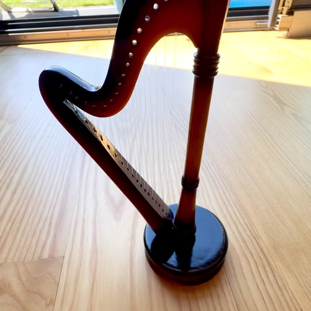 Mini harfa dekorace 20 cm s možností gravírování