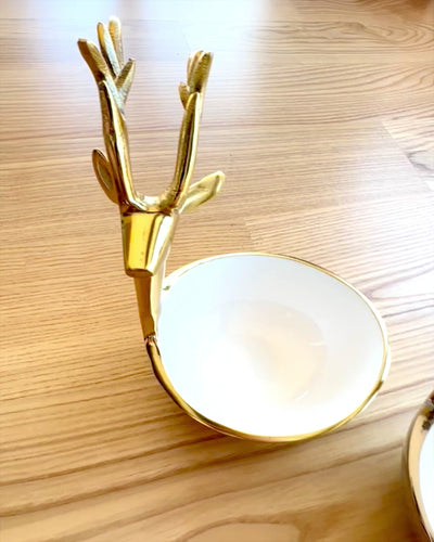 Elegantní miska Rohatá Krása – Ruční práce z Indie, personalizace gravírováním