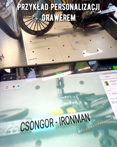 Miniaturowy Model Roweru Triathlonowego „SpeedStorm 1.2” personalizacja grawerem na prezent
