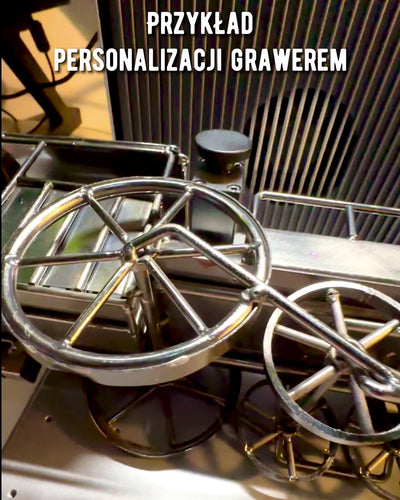 Lokomotywa z żelaza „Retro Express” – dekoracja, model, ręcznie wykonana z możliwością grawerowania na prezent