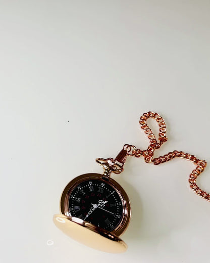 Kapesní hodinky v klasickém stylu – Růžové zlato, Vintage elegance