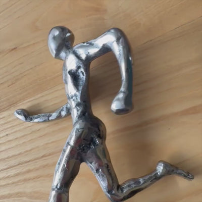 Statuetka Biegacz Metalowa Figurka z Grawerem