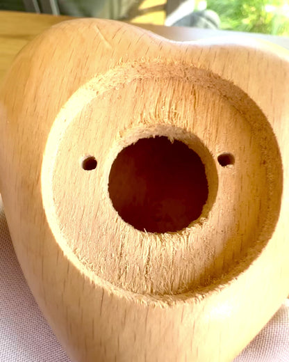 Dřevěné srdce, 9 cm šperkovnice na Tajný Pocit, možnost personalizace gravírováním jako dárek