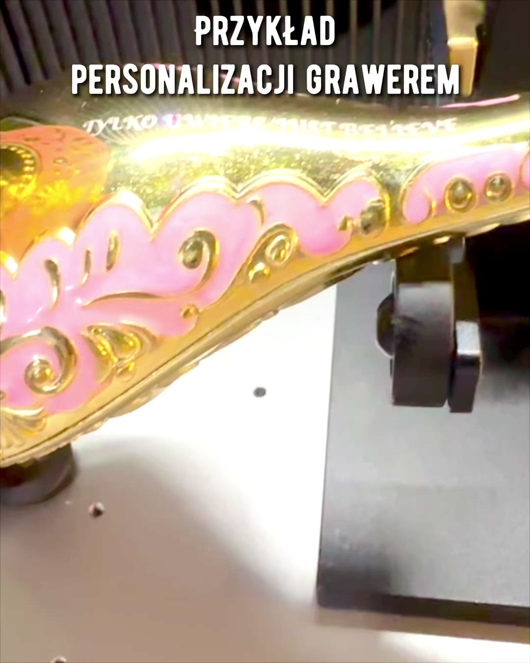 Magická lampa Aladina s možností gravírování - Bílá varianta, propletená se zlatou