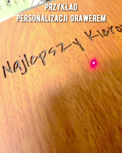 Dřevěná sada "Piersiówka Elegance" s možností personalizace gravírováním