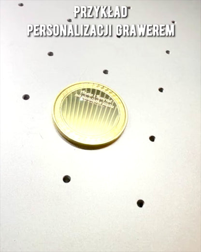 Prázdná Výzvová Mince s Možností Personalizace Gravírováním – Sběratelská, 40mm, tři modely