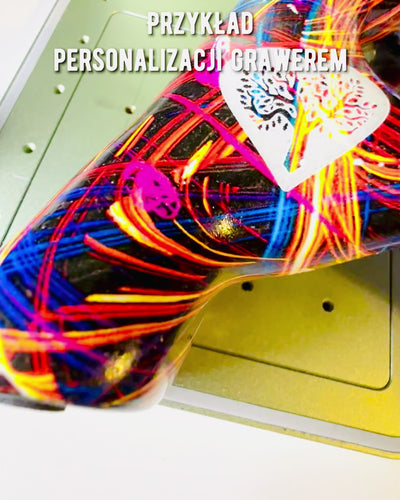 Kaleidoskop Srdce – Ručně Vyrobená Ozdoba z Pryskyřice s Možností Gravírování