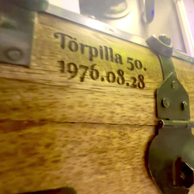 Dřevěná dárková krabička s možností personalizace gravírováním
