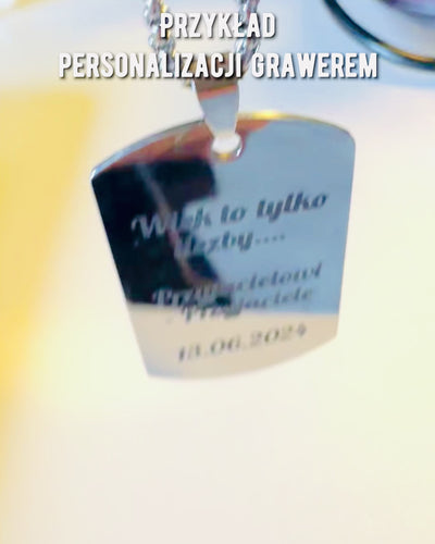 Náhrdelník s Dog Tag "Tři Odstíny Stylu" - Identifikační známka - Elegantní Přívěsek z Nerezové Oceli s Možností Gravírování