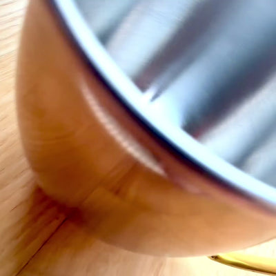 Měděný hrnek z nerezové oceli 304 500 ml s možností personalizace gravírováním - ideální jako dárek - výška 13,5 cm, měděná barva, model MM7012