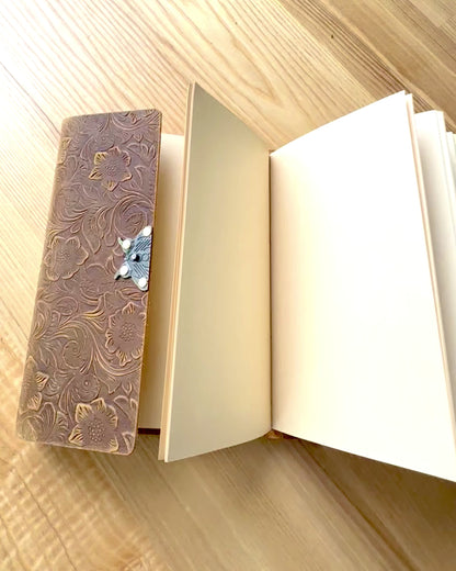 Luxusní retro zápisník s koženým obalem - "Vintage Elegance", 480 stran, možnost personalizace gravírováním