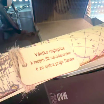 Mapa světa z roku 1630 - reprint J. Hondiuse s možností personalizace gravírováním
