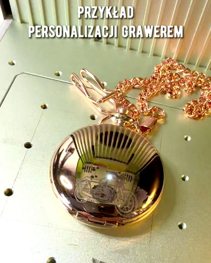 Kapesní hodinky v klasickém stylu – Růžové zlato, Vintage elegance